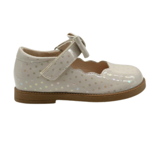 ENGPOLO Kid Ballerina Bow Polka Dots Beige