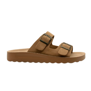 ENGPOLO Ladies Double Stripe Slipper Brown