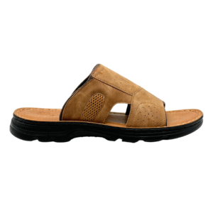 Slip resistant Open-Toe Slide Light Brown