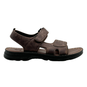 Men Sandal Adjustable Stripe Brown
